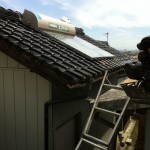津山市　T様邸　太陽熱温水器（ソーラー）　故障・交換設置
